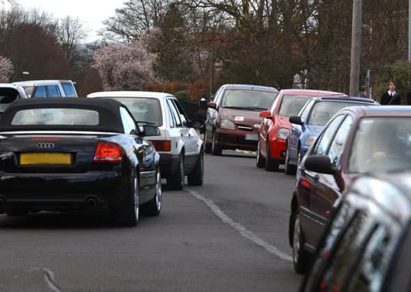 Traffic congestion in Harrogate.