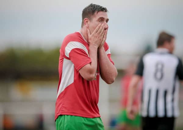Harrogate Railway manager Paul Beesley was left distraught by his side's capitulation at Handsworth Parramore