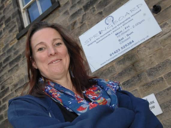 Liz Hancock of the Harrogate Homeless Project. (1510084AM5)