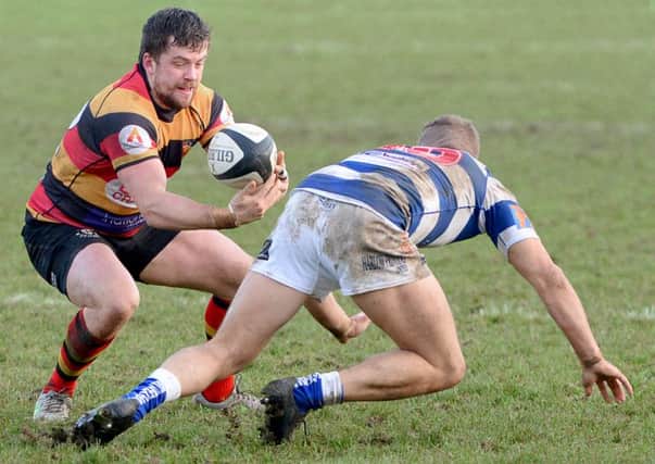 Noel Minikin in action for Harrogate RUFC during Saturday's home defeat to Tynedale. Picture: Richard Bown