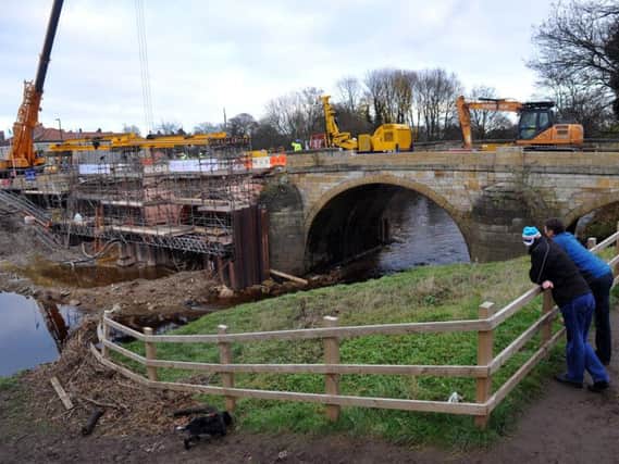 The Tadcaster Bridge reconstruction is set to be finished by January 27. Picture: Gary Longbottom