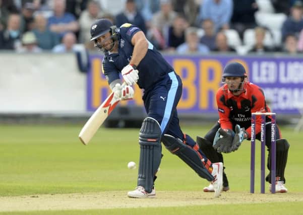Tim Bresnan, in T20 action for Yorkshire Vikings against Durham Jets earlier this year. Picture: Bruce Rollinson