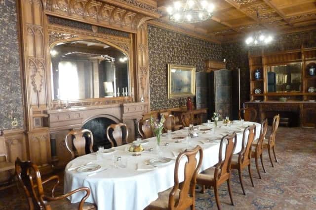 Tyntesfield House in Somerset  a mid-Victorian dining room. (Copyright - David Winpenny)