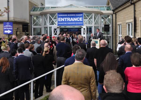 The opening ceremony at Yorkshire Business Market in 2016.