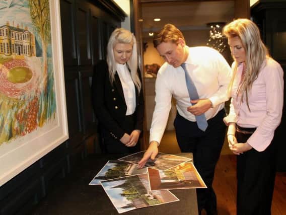 Matthew Mackaness, Rudding Park Spa Director shares the latest plans with members of the team. Picture: Rudding Park