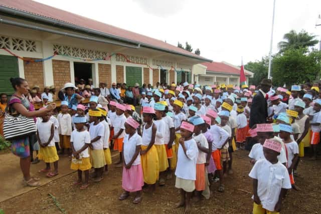 The opening of the Maromby school.