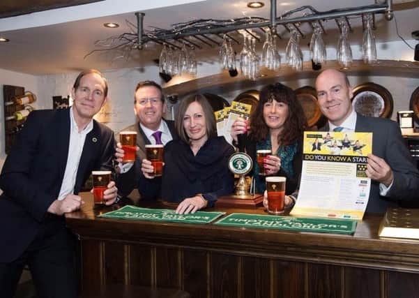 Award organisers pictured meeting the new sponsors at a previous winning venue, Hales Bar, from left, Tim Dewey, Simon  Cotton, Caroline Bayliss, Amanda Wilkinson and David Ritson.

 Picture: Destination Harrogate (s).