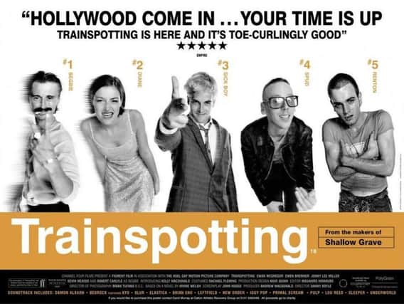 Showing at Harrogate Film Festival, the classic British movie Trainspotting.