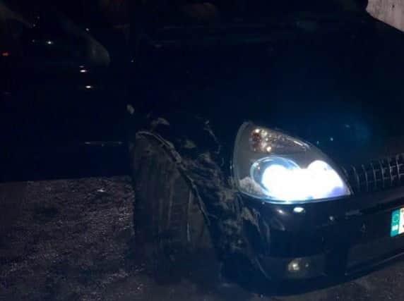 Car in Starbeck - image supplied by Sgt Paul Cording (s)