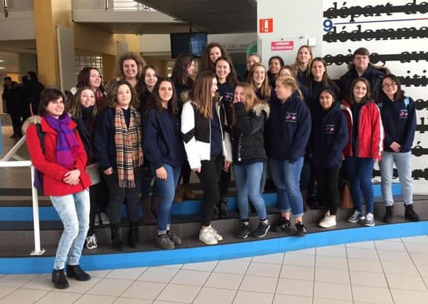 Students from the Associated Sixth Form in Annemasse.