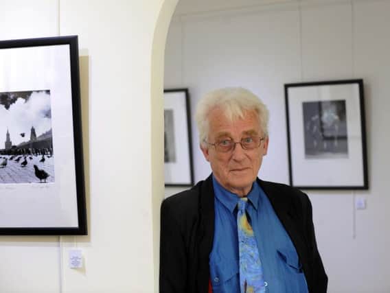 The late Terry Cryer at RedHouse Originals gallery in Harrogate.