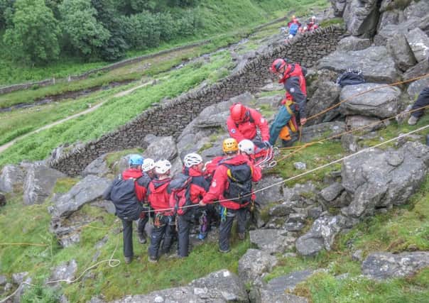 The Wharfedale fell rescue team dealt with 42 call-outs last year as well as four stand downs. Picture by Sara Spillett