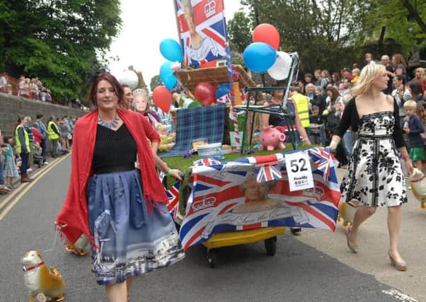 The parade of beds in last year's Knaresborough Bed Race.