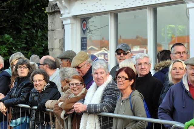 Crowds gather for the re-opening. Picture: Gary Longbottom