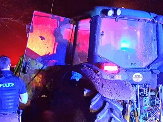 Tractor stopped in Ripley - image by Insp Chris Galley