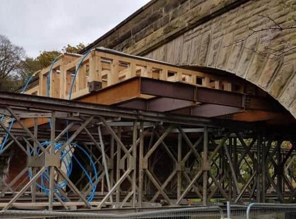 All major stabilisation works on Linton Bridge are now said to be complete. Picture: Leeds City Council