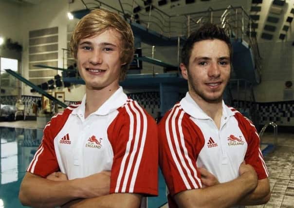 Local Olympic heroes Jack Laugher and Oliver Dingley.