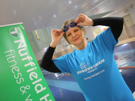 Breast cancer patient Karen McMillan-Jones is swimming the length of the English Channel to raise money for Yorkshire Cancer Research.