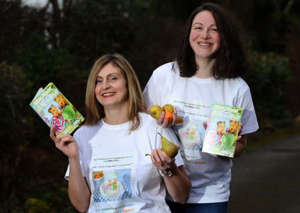 Bardsey mums Hayley Dodsworth and Donna Harrison, right, launch their book  Emma Bright and The Super Food Fight, to encourage fussy eating children to try new foods.
2nd February 2017.
Picture : Jonathan Gawthorpe