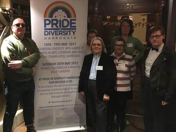 Some members of Harrogate's new Pride in Diversity group.
