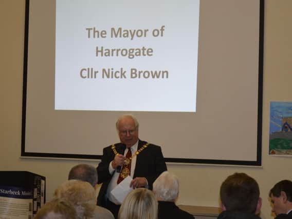 The Mayor of the Borough of Harrogate, Coun Nick Brown.