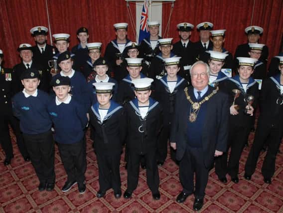The Harrogate Sea Cadets.