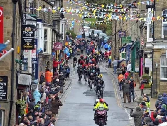 Tour de Yorkshire proceeds through Pateley Bridge