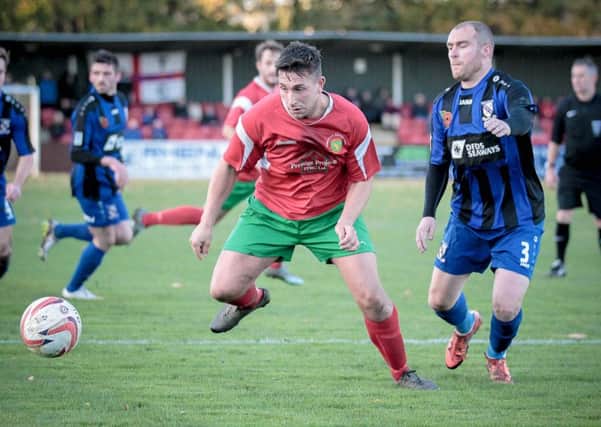 Paul Beesley in action for Harrogate Railway. Picture: Caught Light Photography
