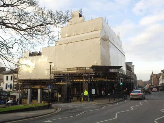 Repairs nearly finished - How Bettys' town centre building looks now.
