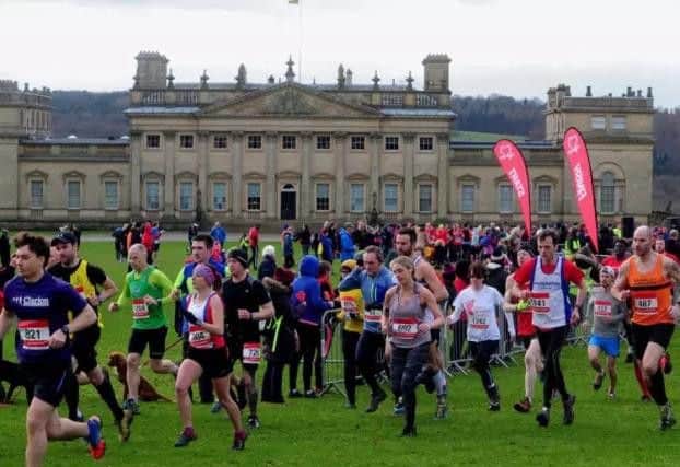 Runners set off on the Harewood House Half Marathon. Piicture by Simon Hulme