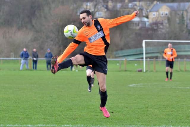 Daniel Crooks netted twice on his debut for Wetherby Athletic. Picture: Peter Arnett