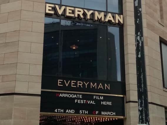 The sign on Harrogate Everyman cinema this morning, Friday, March 3.