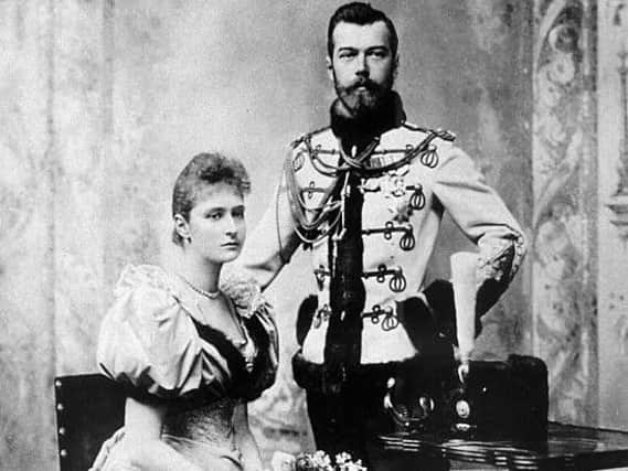 Harrogate link - Russia's last Tsar Nicholas and Tsarina Alexandra.