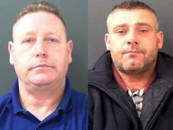 Left to right: Michael Francis and Steven Loveridge have been sentenced to jail for defrauding elderly and vulnerable victims with dementia