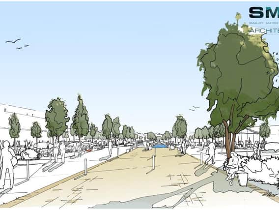 An artists impression of how the park could look. Image: Smalley Marsey Rispin Architects (s).