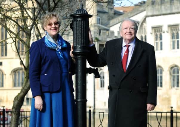 Descendants of pioneering 19th Century doctor John Snow are pictured at the new memorial in York.