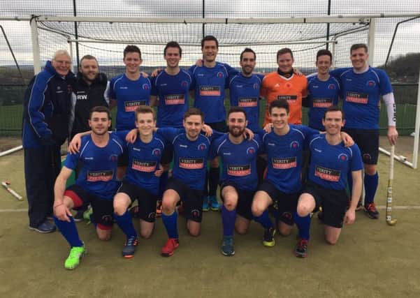 Harrogate Hockey Club's Men's 1st XI line-up after their demolition of Chapeltown