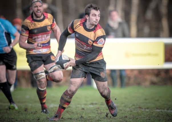 Fly-half Sam Fox will return to the Harrogate RUFC squad for Saturday's trip to Chester. Picture: Caught Light Photography