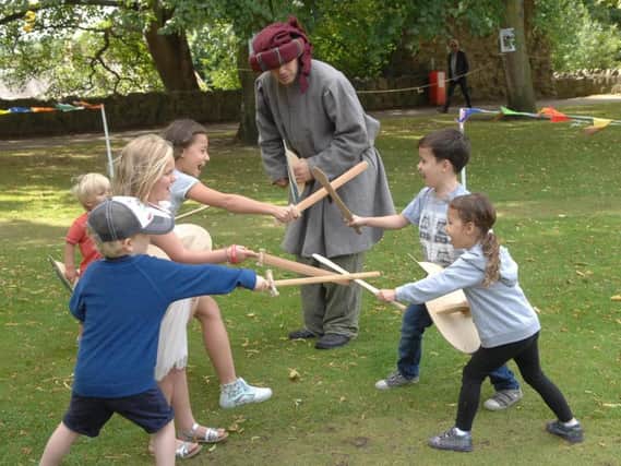 Sword fun for children at Knaresborough Castle will be another highlight of this year's event. Picture: Adrian Murray
