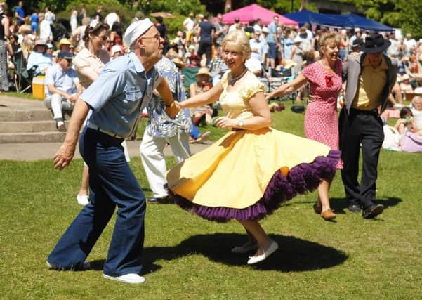 Dancing the afternoon away at the Valley Gardens 1940s Day. (1706182AM10)