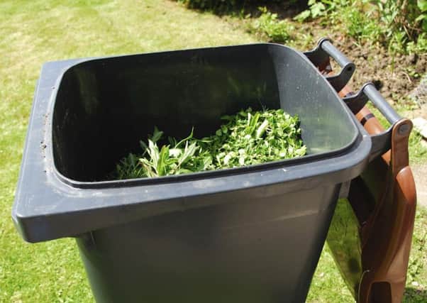 Stock Image - Gardening waste bin