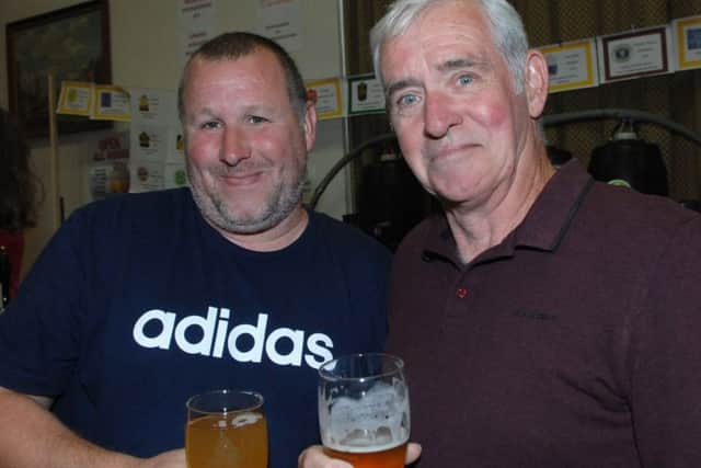 NAWN 1706245AM5 Clifford Beer Festival. Dave Churchill and Alan Badger. (1706245AM5)