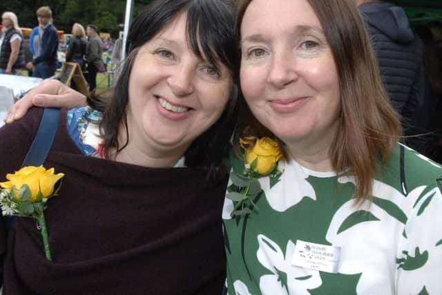 Return to Birstwith Show - Twin sisters Julie Cleminson and Joanne Croucher who jointly won the baby show back in 1966 when aged just 18 months old. (1707293AM7)