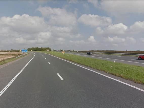 The collision happened on the northbound link road between the A1M and A168 near Dishforth. Picture: Google