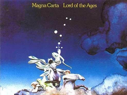 The cover of Magna Carta's Lord of the Age's album by famed prog era sleeve designer Roger Dean.
