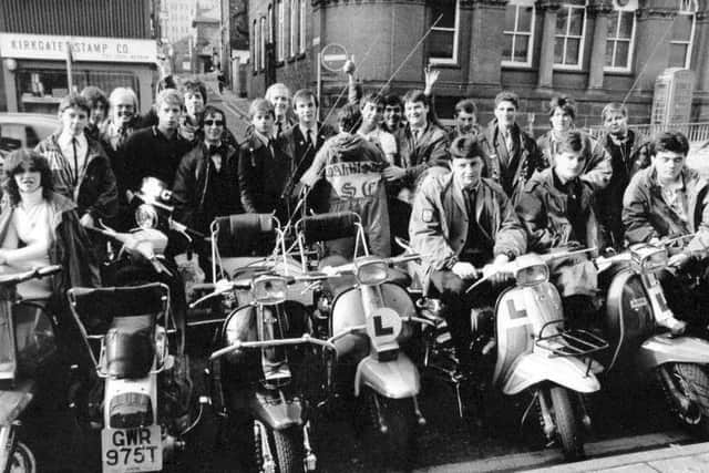 Flashback - Mods from Yorkshire scooter clubs at the release of the movie Quadrophenia.