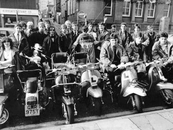 Flashback - Mods from Yorkshire scooter clubs at the release of the movie Quadrophenia.