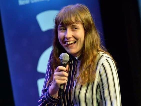 Harrogate comedian Maisie Adam on stage at the Gilded Balloon last week in the final of So You Think You're Funny? at the Edinburgh Fringe.