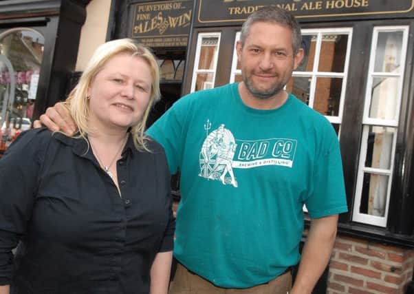 Paul Holden-Ridgway and his wife Debbie who are leaving The Blind Jack's pub. (1709053AM)