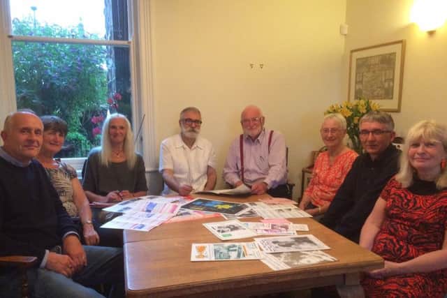 Harrogate Film Society committee members - Paul Kelly, Jan Garvey, Sally Smith, Niko Vouckelatou, chair Tony Thorndike, treasurer Beryl Thorndike vice-chair Nicholas Williamson and Paula Stott (s).